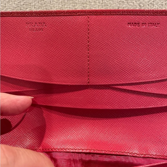 Prada red long Wallet clutch - Picture 9 of 11